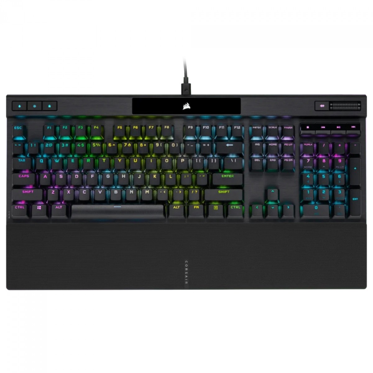 Teclado Mecânico Gamer Corsair K70 RGB PRO, Switch Cherry MX Speed, ANSI, Preto, CH-9109414-NA