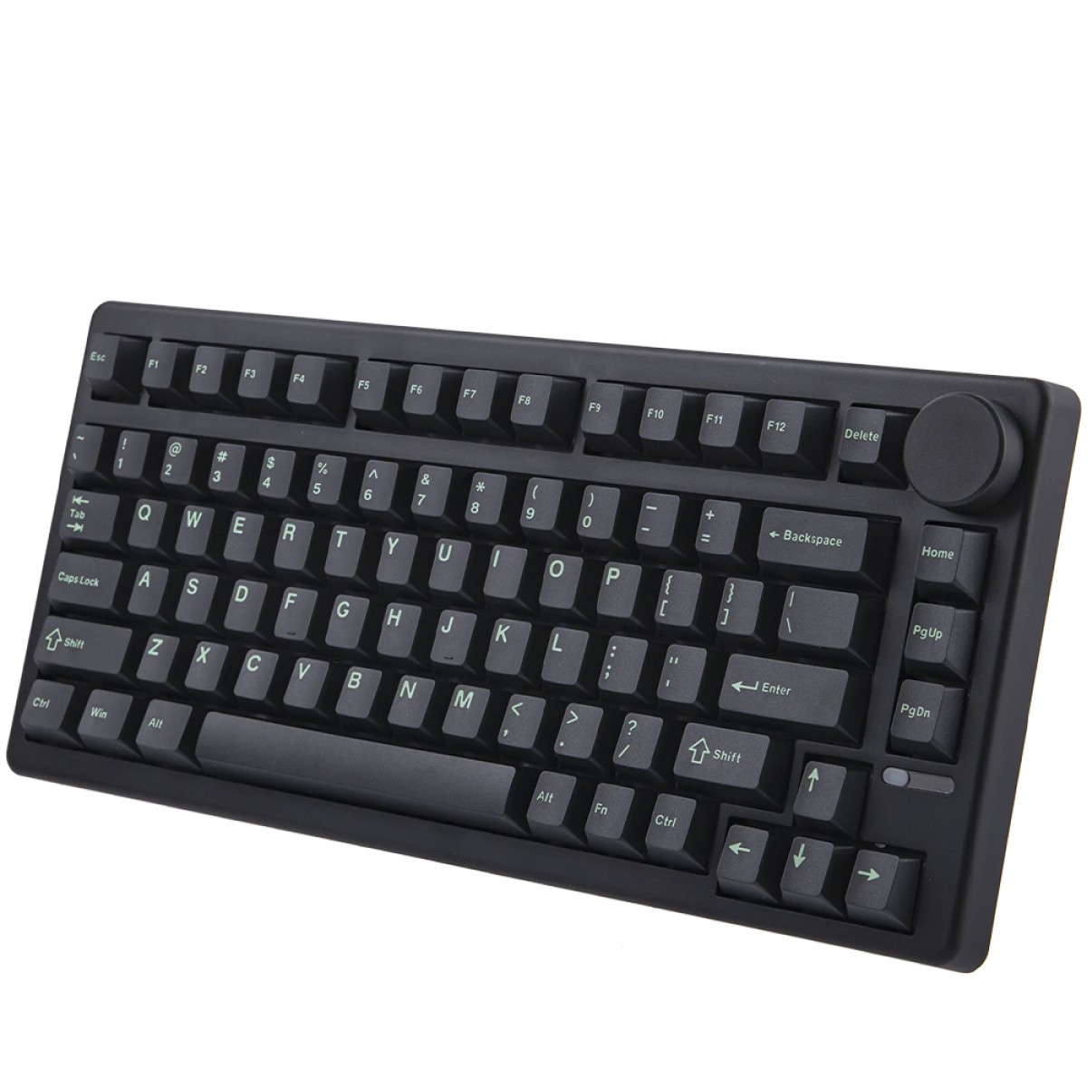 Teclado Mecânico Gamer Epomaker QK81, RGB, Wireless/Bluetooth, ANSI, Switch Wisterial Linear, 75%, Preto e Verde