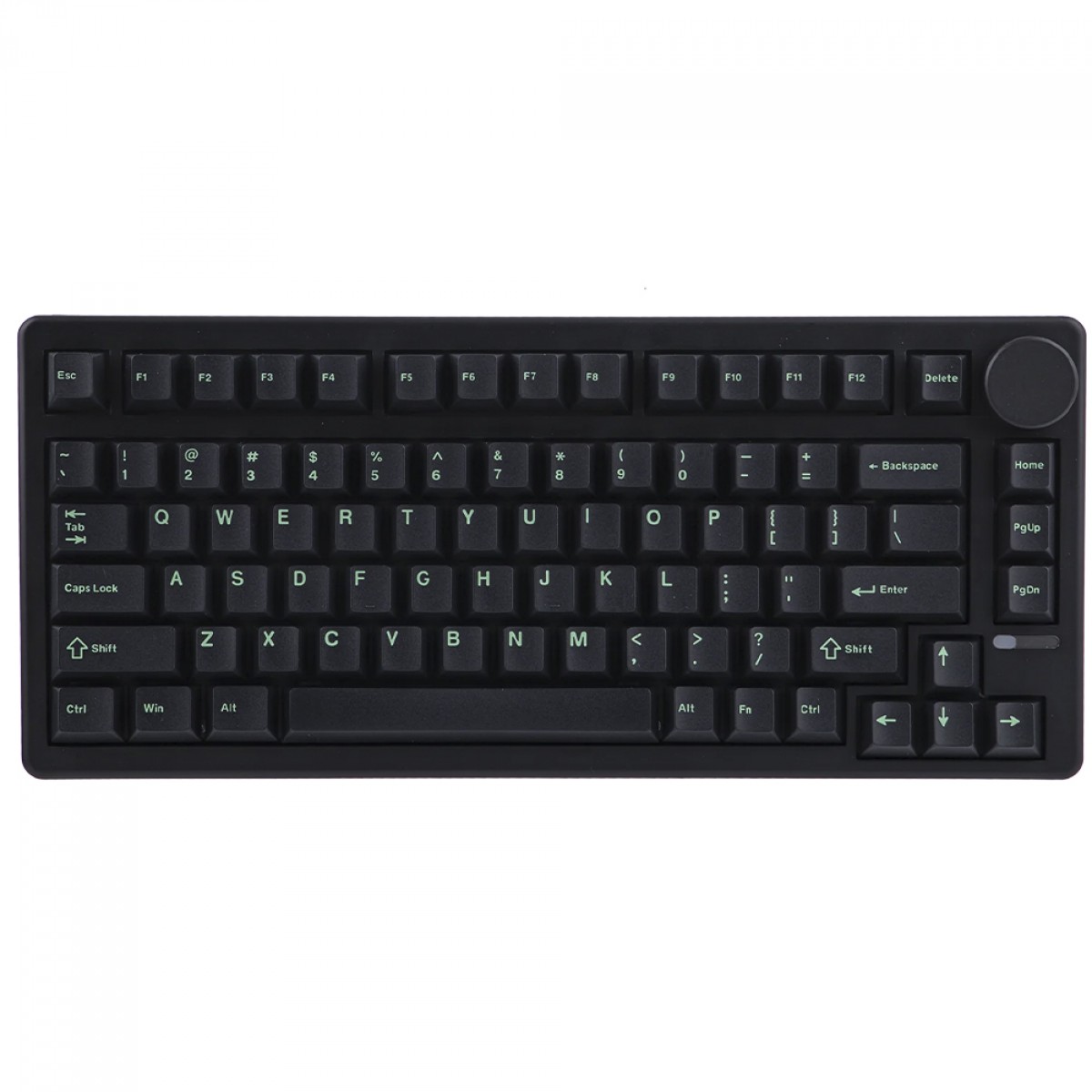 Teclado Mecânico Gamer Epomaker QK81, RGB, Wireless/Bluetooth, ANSI, Switch Wisterial Linear, 75%, Preto e Verde