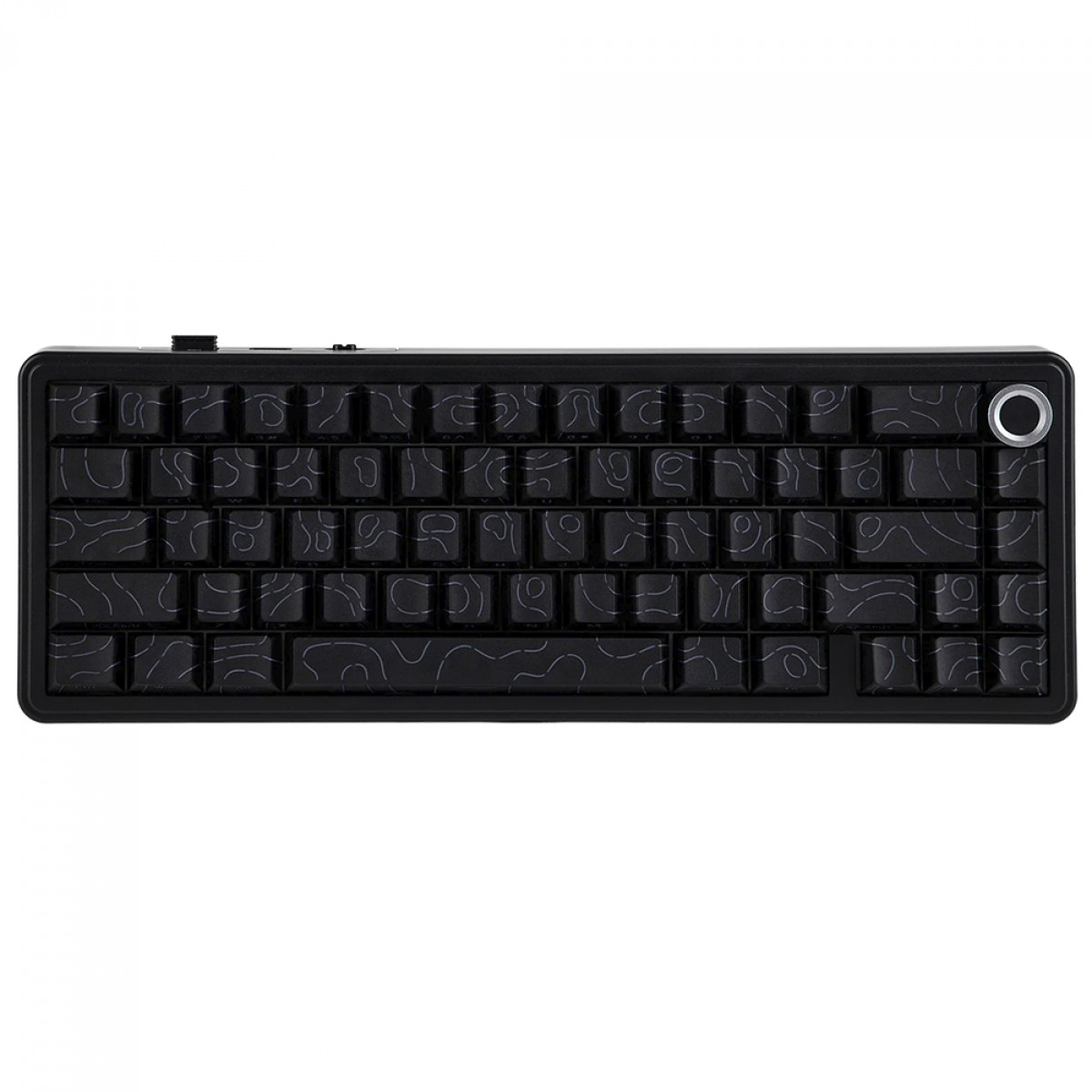 Teclado Mecânico Gamer Epomaker x Aula F65 PRO, Wireless/Bluetooth, RGB, Switch Ice Soul, ANSI, Black Contour