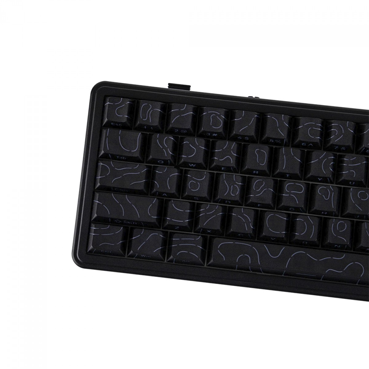Teclado Mecânico Gamer Epomaker x Aula F65 PRO, Wireless/Bluetooth, RGB, Switch Ice Soul, ANSI, Black Contour
