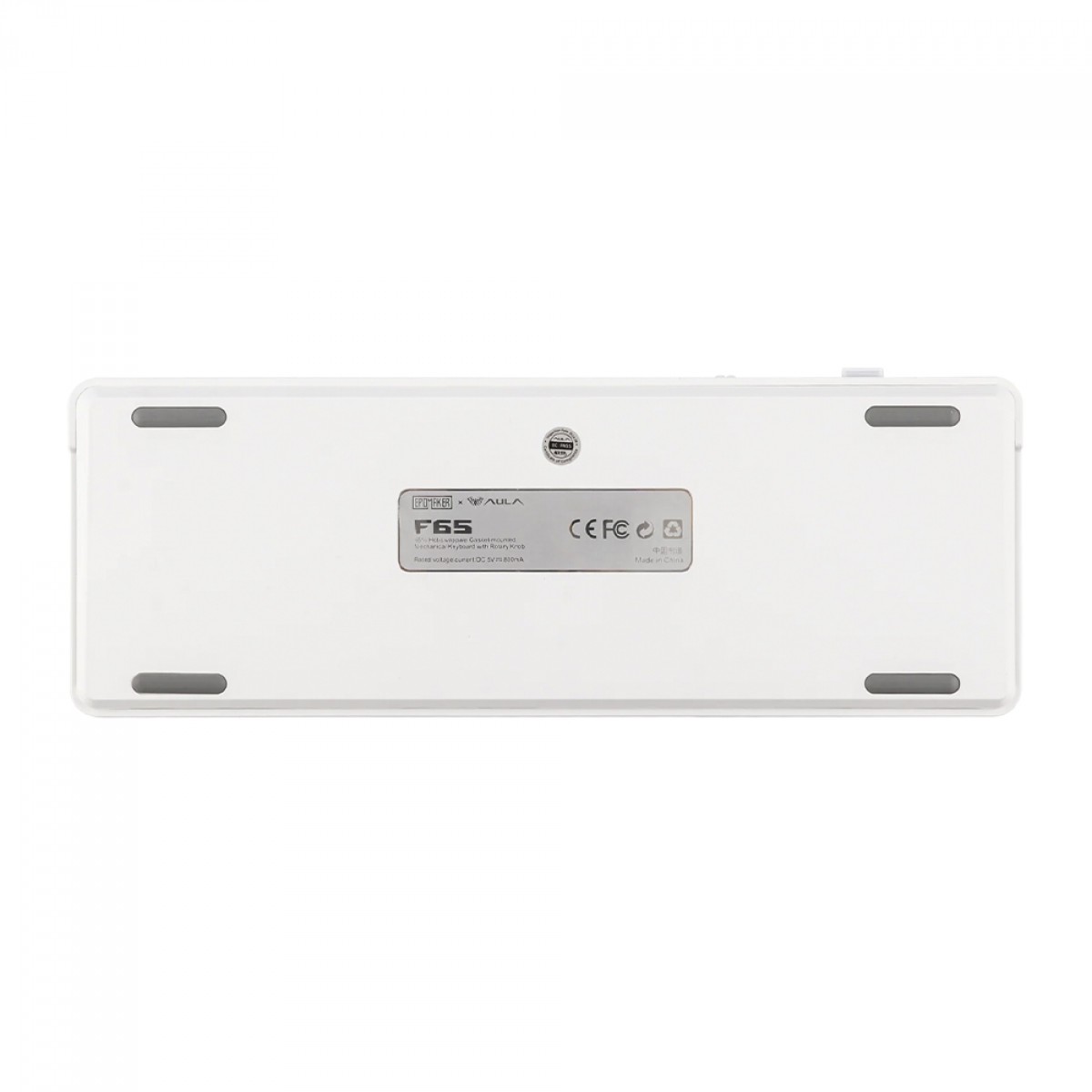 Teclado Mecânico Gamer Epomaker x Aula F65, Wireless/Bluetooth, RGB, Switch Reaper, ANSI, Blue