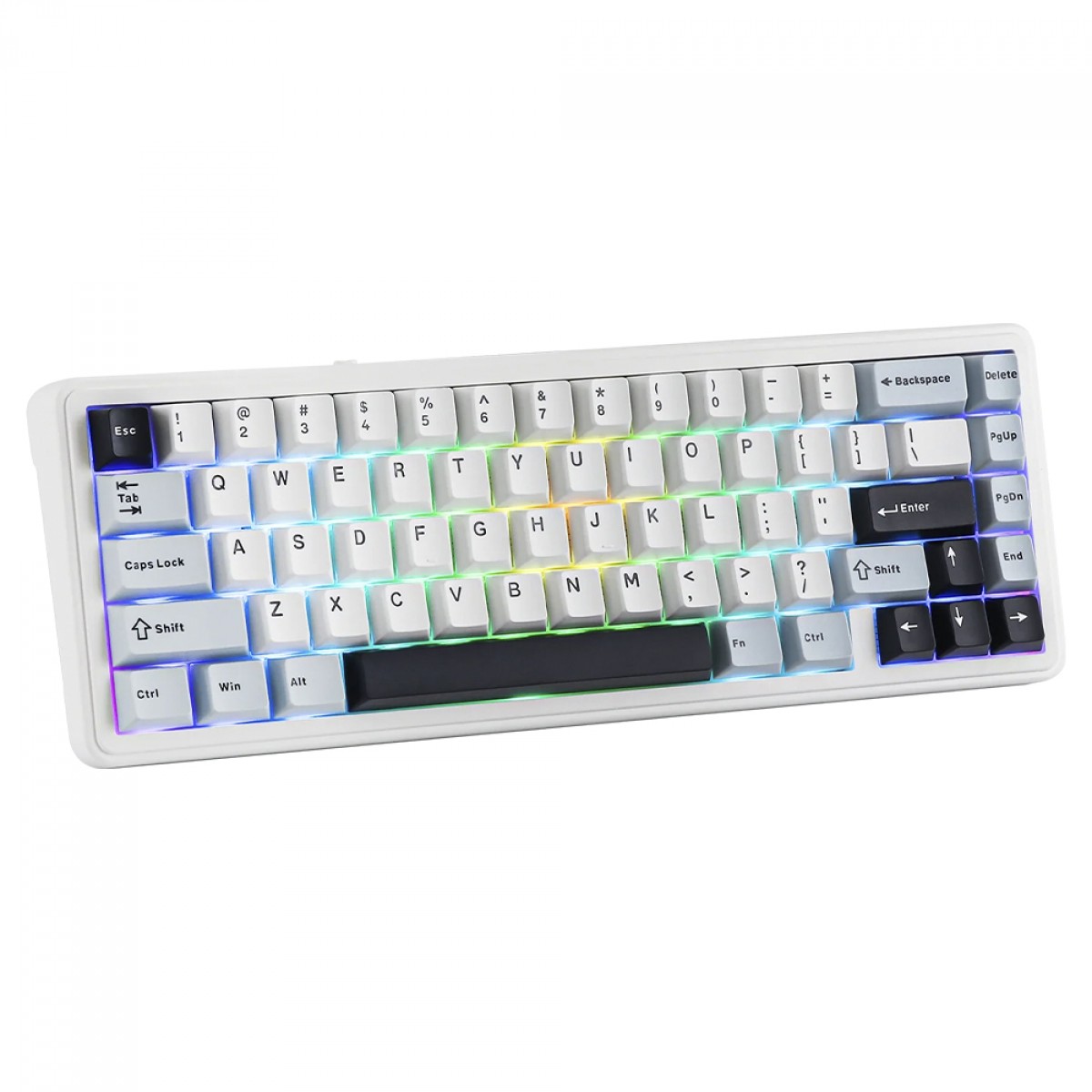 Teclado Mecânico Gamer Epomaker x Aula F65, Wireless/Bluetooth, RGB, Switch Reaper, ANSI, Blue