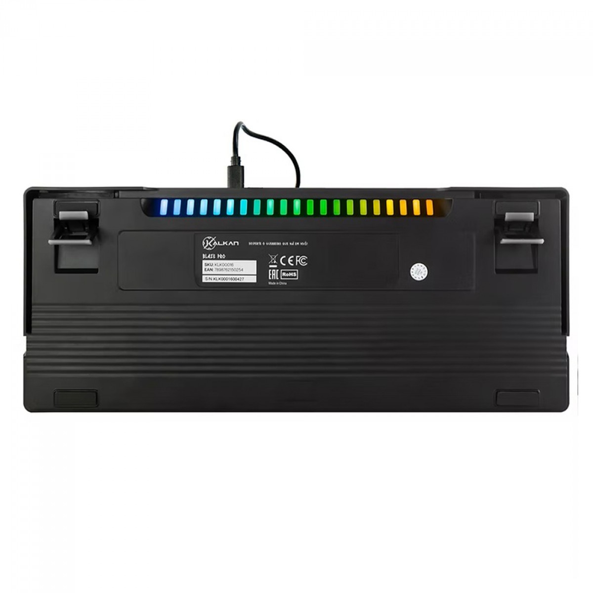 Teclado Mecânico Gamer Kalkan Blaze Pro, RGB, 75%, Switch Kalkan YH Brown, ABNT2, Preto, KLK00016