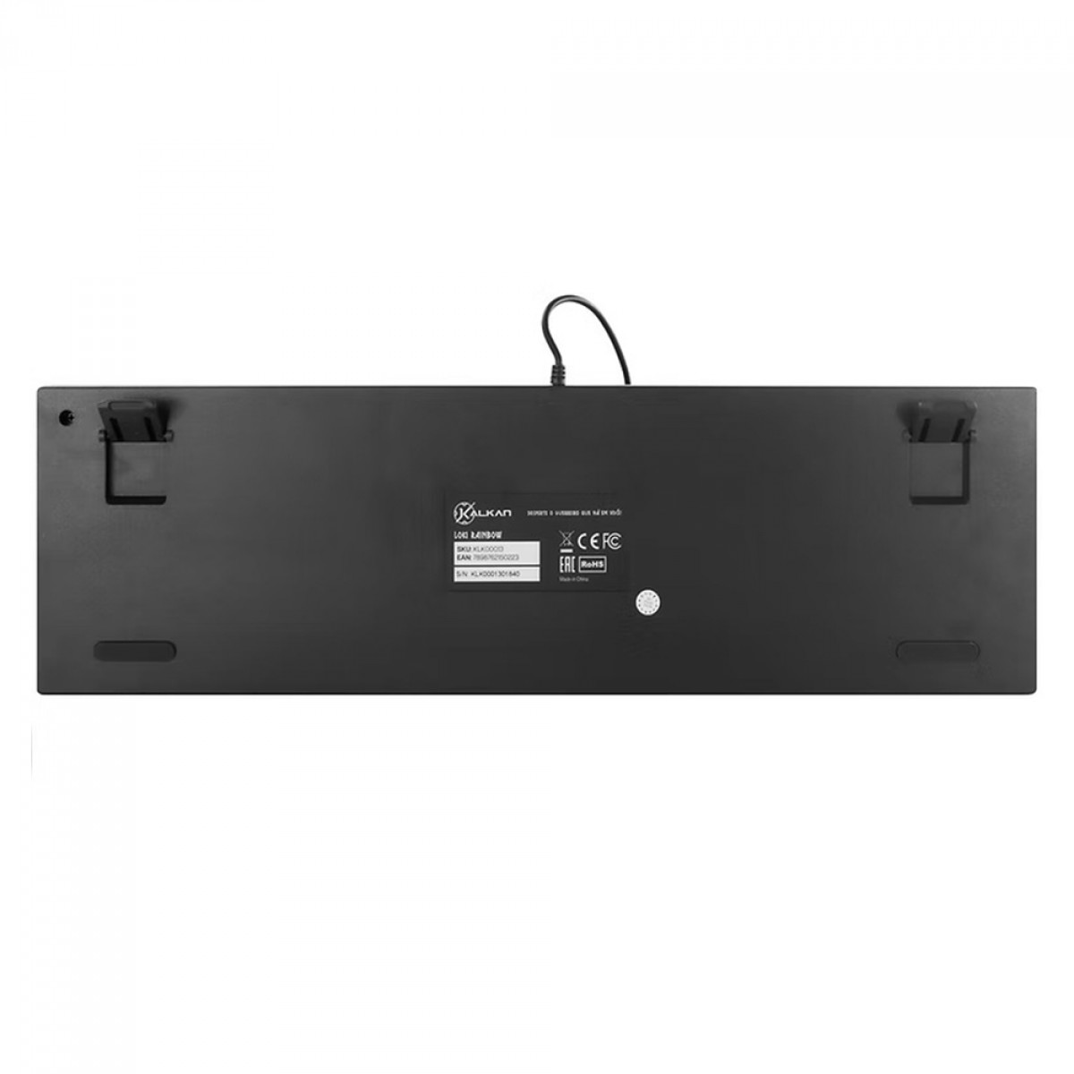 Teclado Mecânico Gamer Kalkan Loki, Rainbow, Switch Kalkan YH Brown, ABNT2, Preto, KLK00013