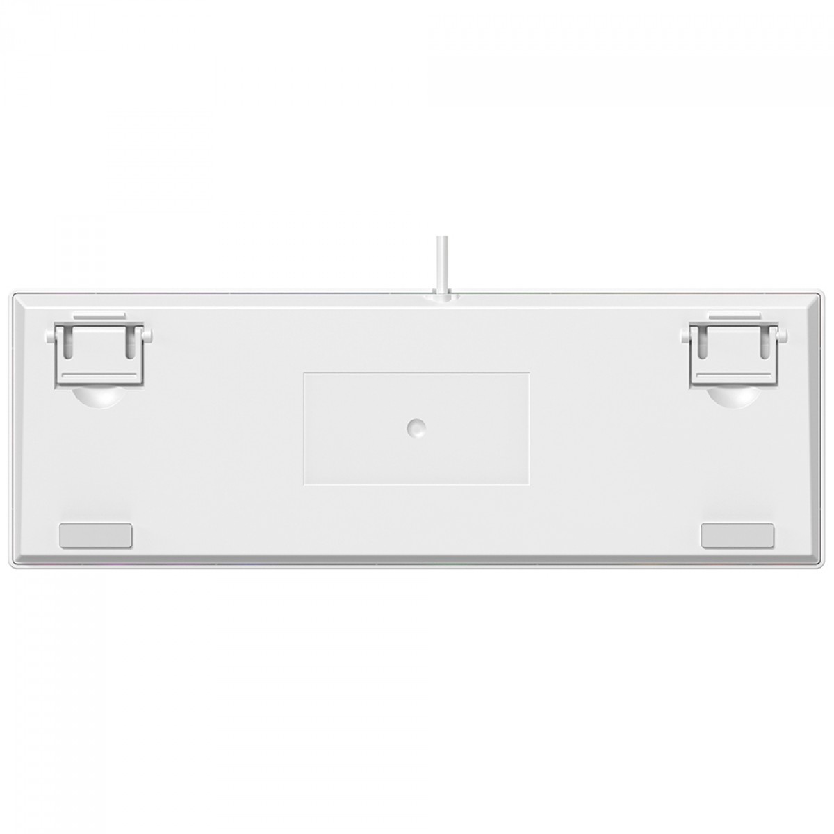 Teclado Mecânico Gamer Ninja Leap 60%, Switch Blue, Rainbow, ABNT2, Branco, GN-KB-LPBL60WBUAB