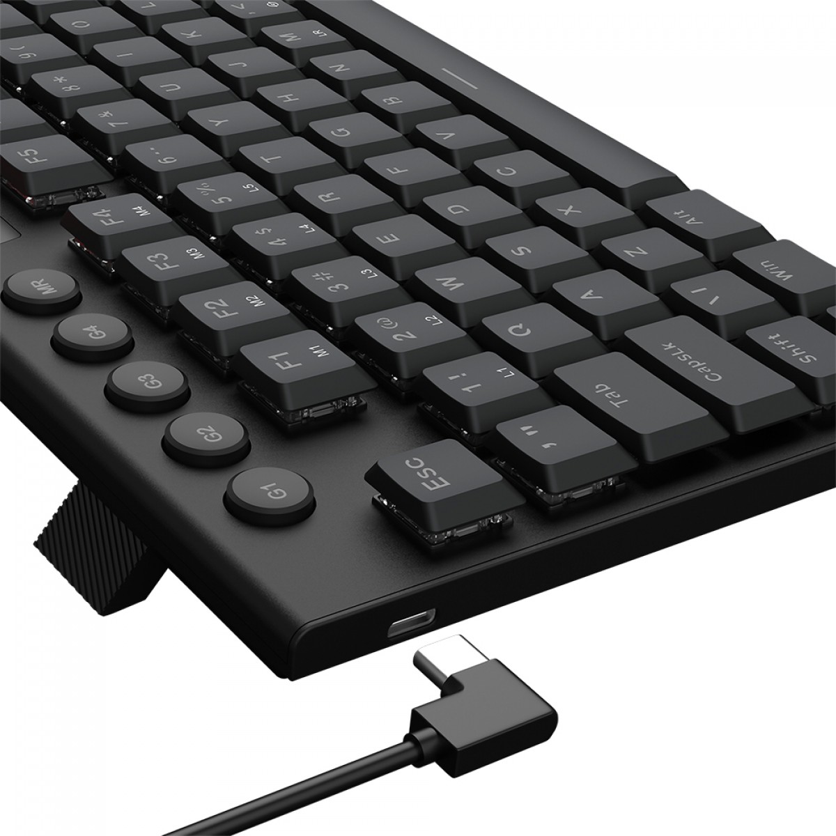 Teclado Mecânico Gamer Redragon Yi, Low-Profile, RGB, Switch Brown, 96%, ABNT2, Black, K625P-KB (PT-BROWN) - Open Box