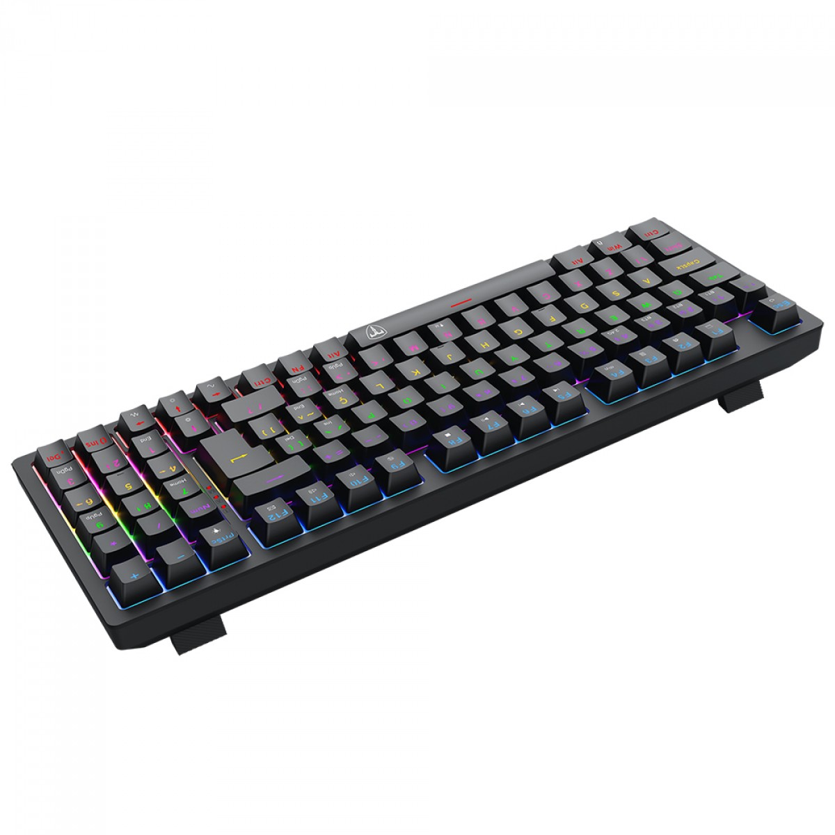 Teclado Mecânico Gamer T-Dagger Holysword, Rainbow, Wireless/Bluetooth, Switch Brown, ABNT2, Preto, T-TGK331-BR - Open Box