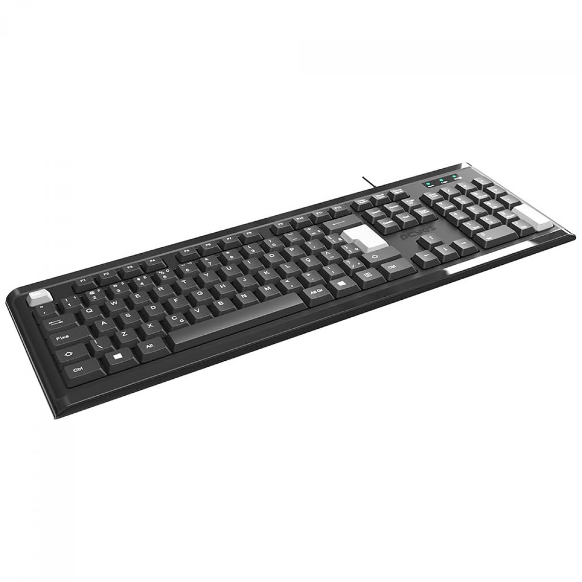 Teclado PCYes Classic, USB, ABNT2, Full Size, Preto, PTOCL2AB