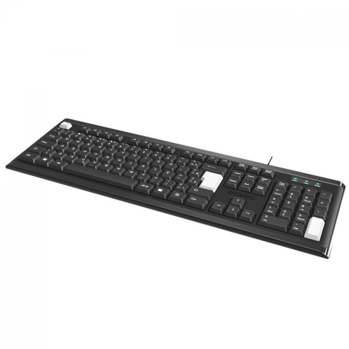 Teclado PCYes Classic, USB, ABNT2, Full Size, Preto, PTOCL2AB