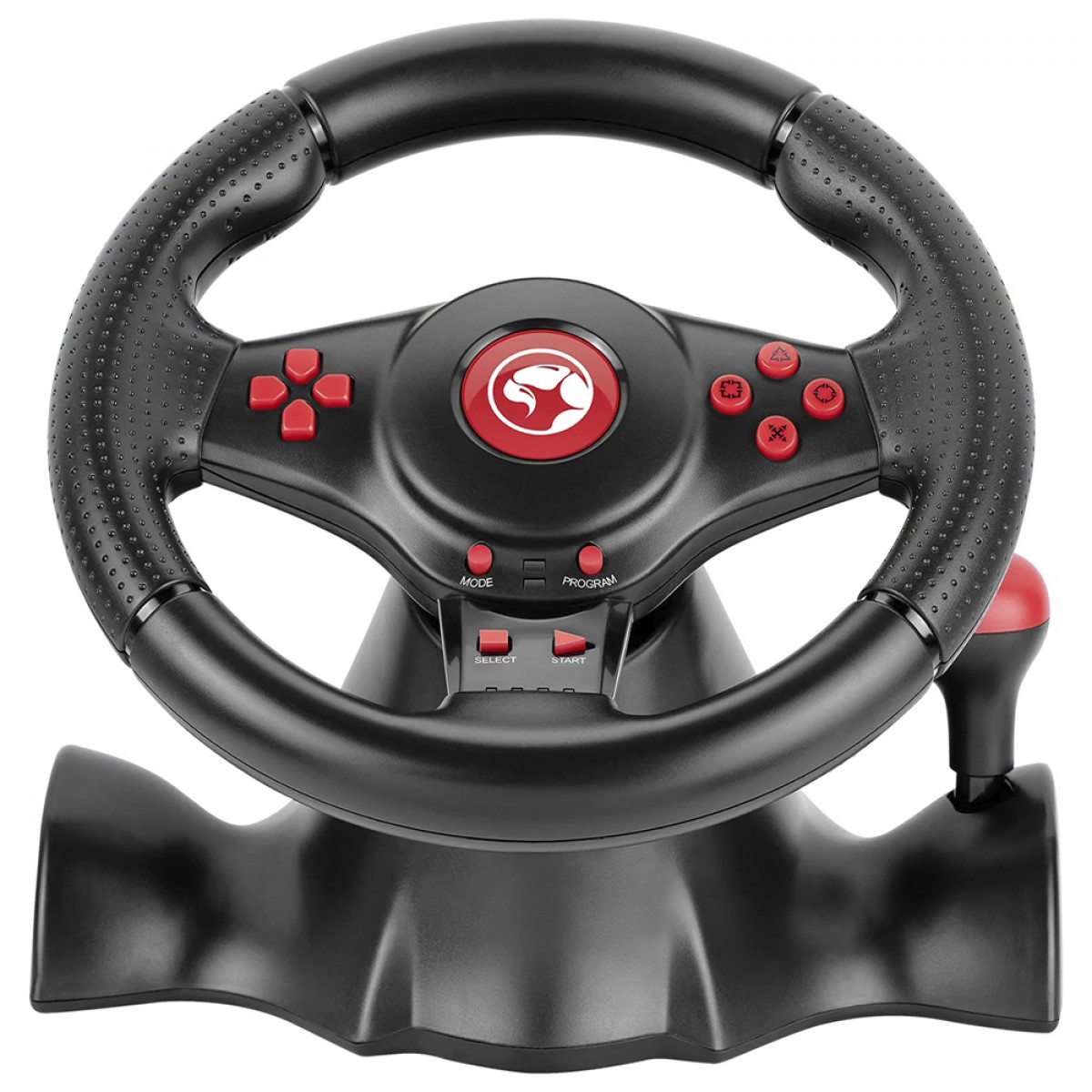 Volante Marvo GT-903, PS4, PS3, XBOX One, XBOX 360, Switch, Android, PC, 180°, Com Pedal