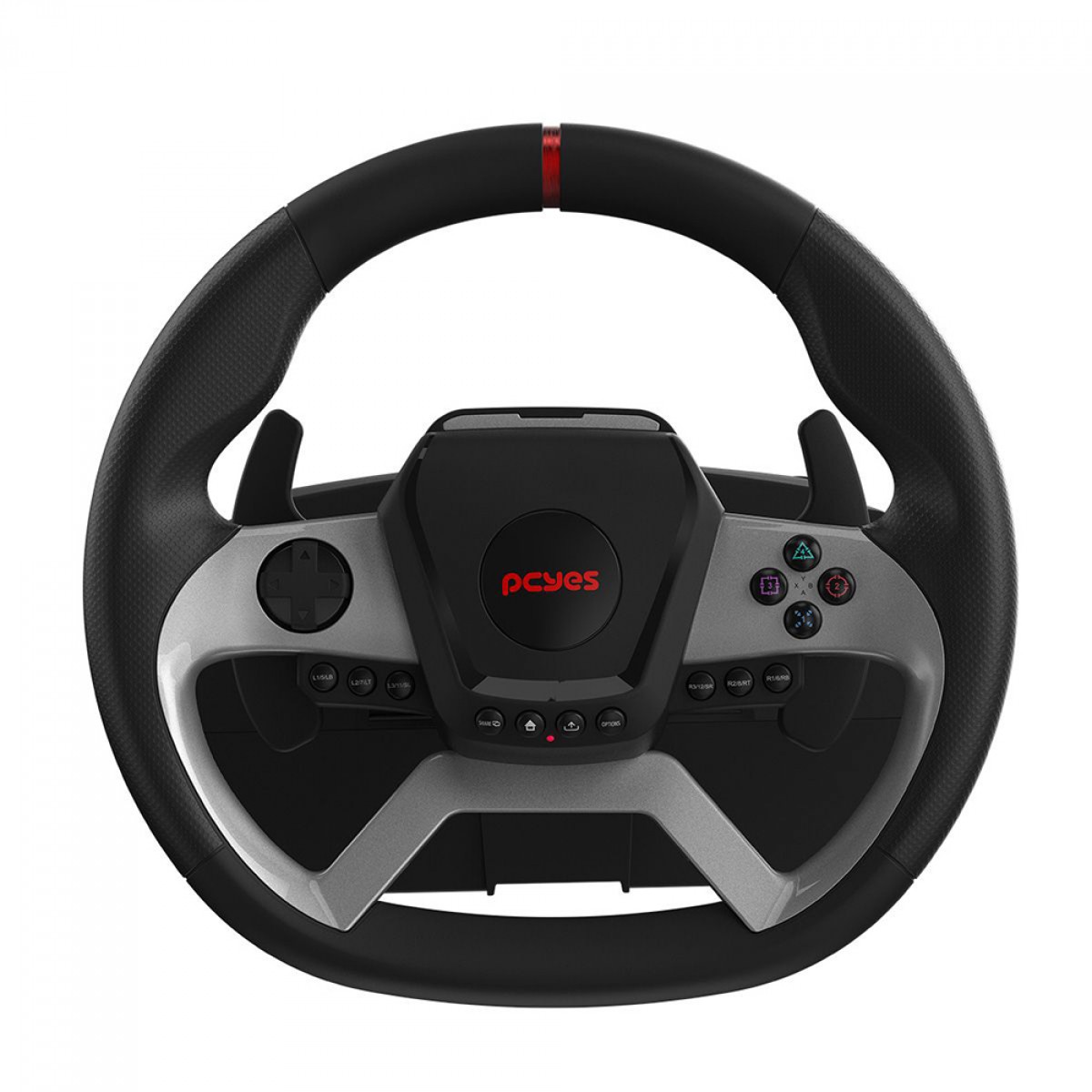 Volante PCYes W270 Para PC, Xbox e Playstation, Force Feedback, Com Pedais e Câmbio, Preto