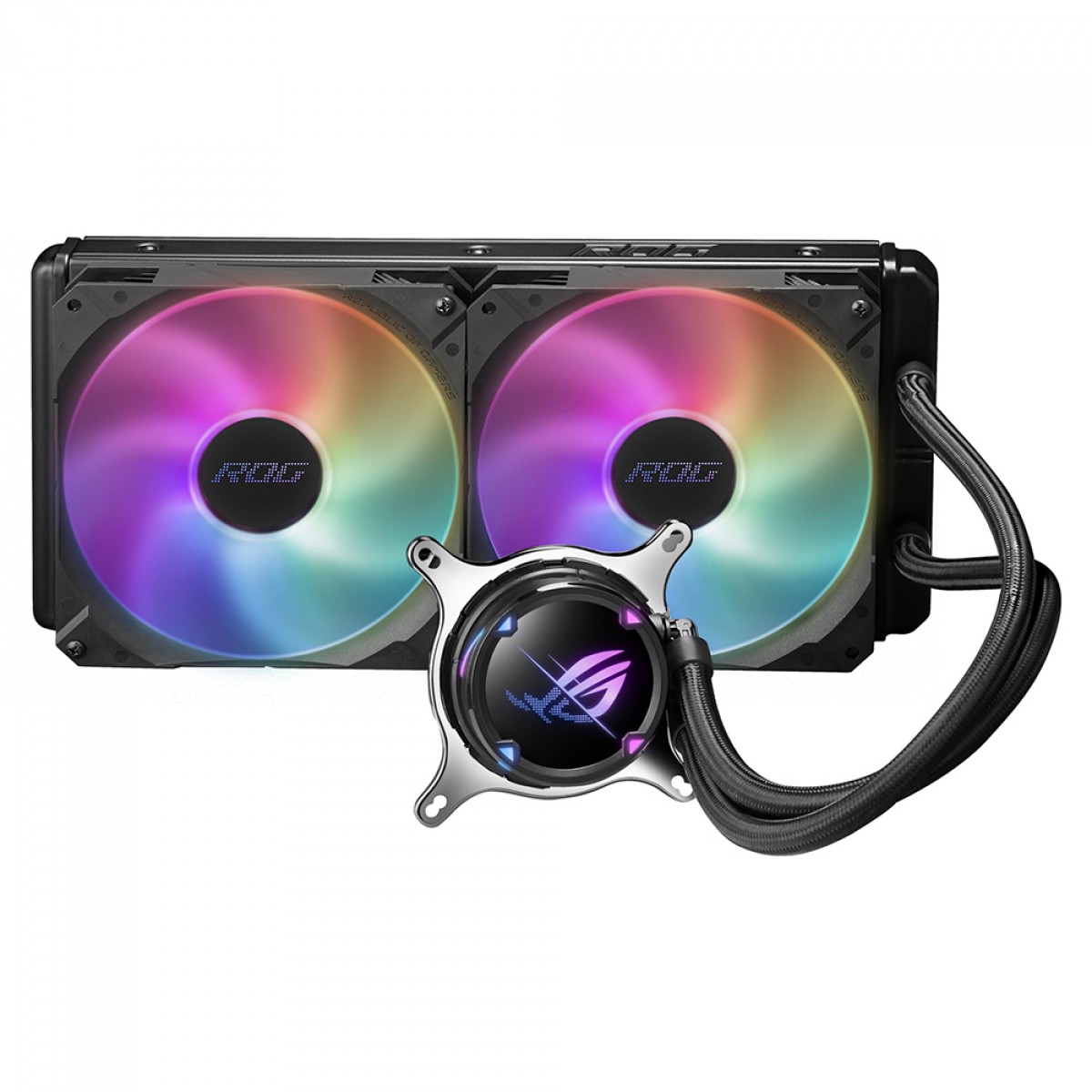 Water Cooler Asus Rog Strix LC II, 280mm, ARGB, Intel-AMD, Preto, 90RC00C1-M0UAY1