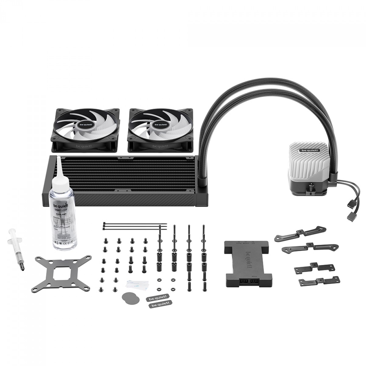 Water Cooler Be Quiet Light Loop, ARGB, 240mm, PWM, Intel/AMD, Preto, BW020