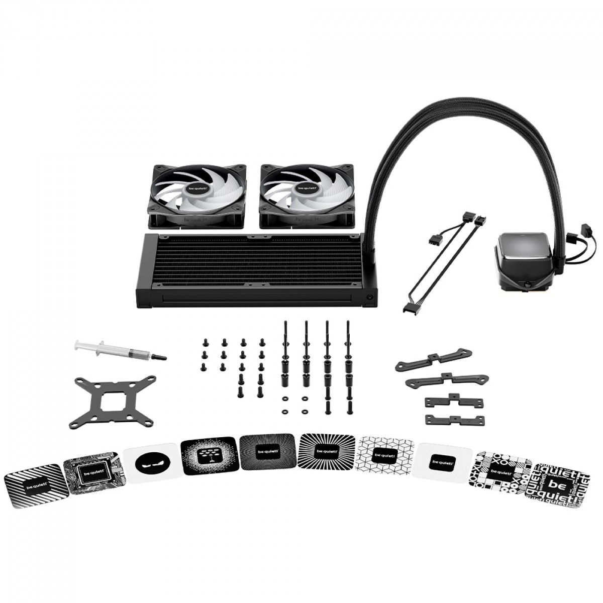 Water Cooler Be Quiet Pure Loop 3 LX, ARGB, 240mm, PWM, Intel/AMD, Preto, BW030US