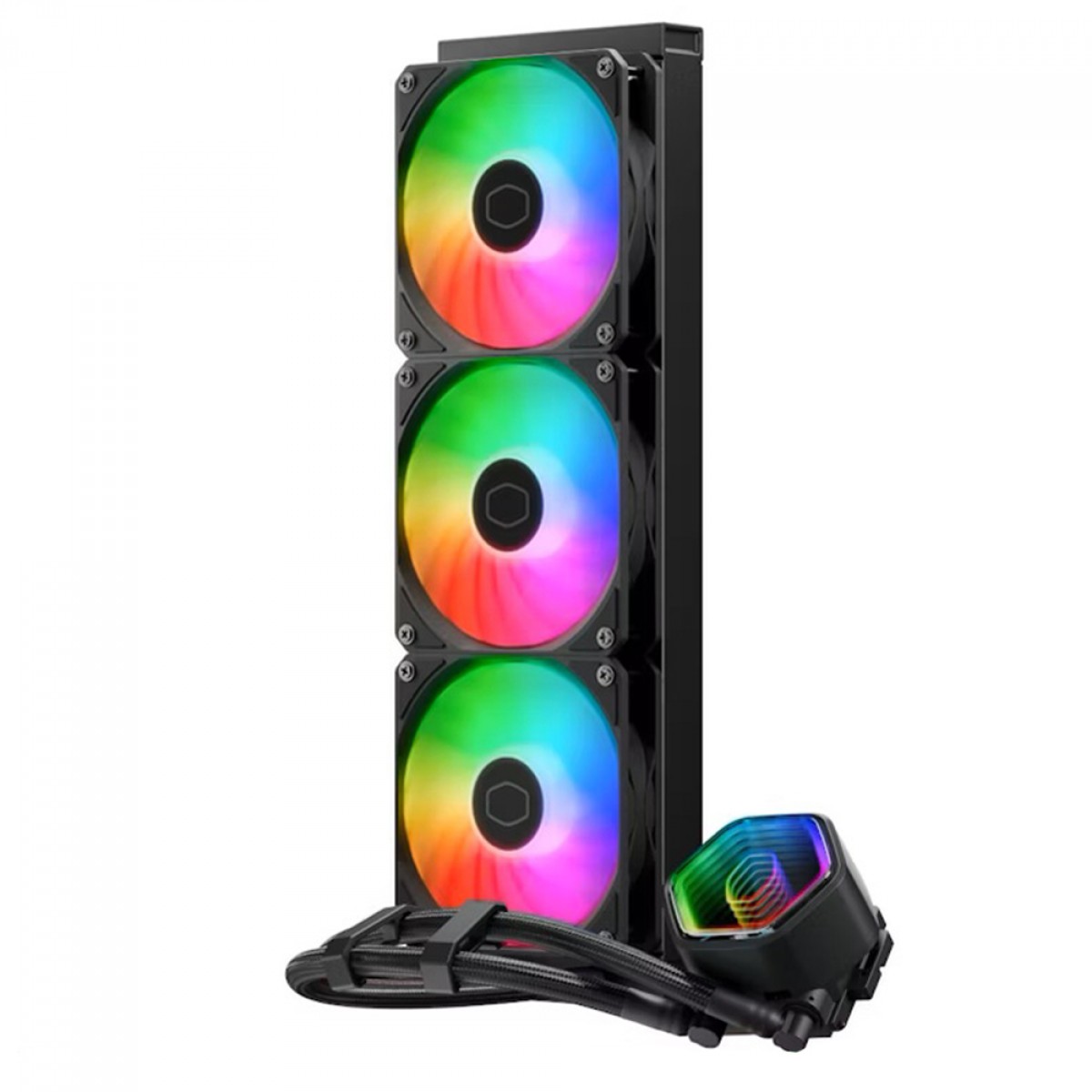 Water Cooler Cooler Master MasterLiquid 360 Core II, ARGB, 360mm, Intel-AMD, Black, MLW-D36M-A18PA-R1