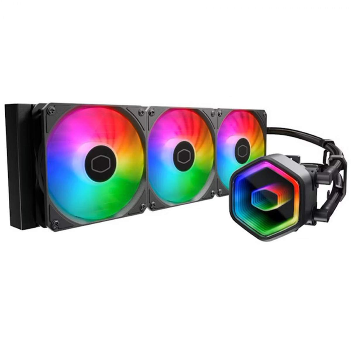 Water Cooler Cooler Master MasterLiquid 360 Core II, ARGB, 360mm, Intel-AMD, Black, MLW-D36M-A18PA-R1