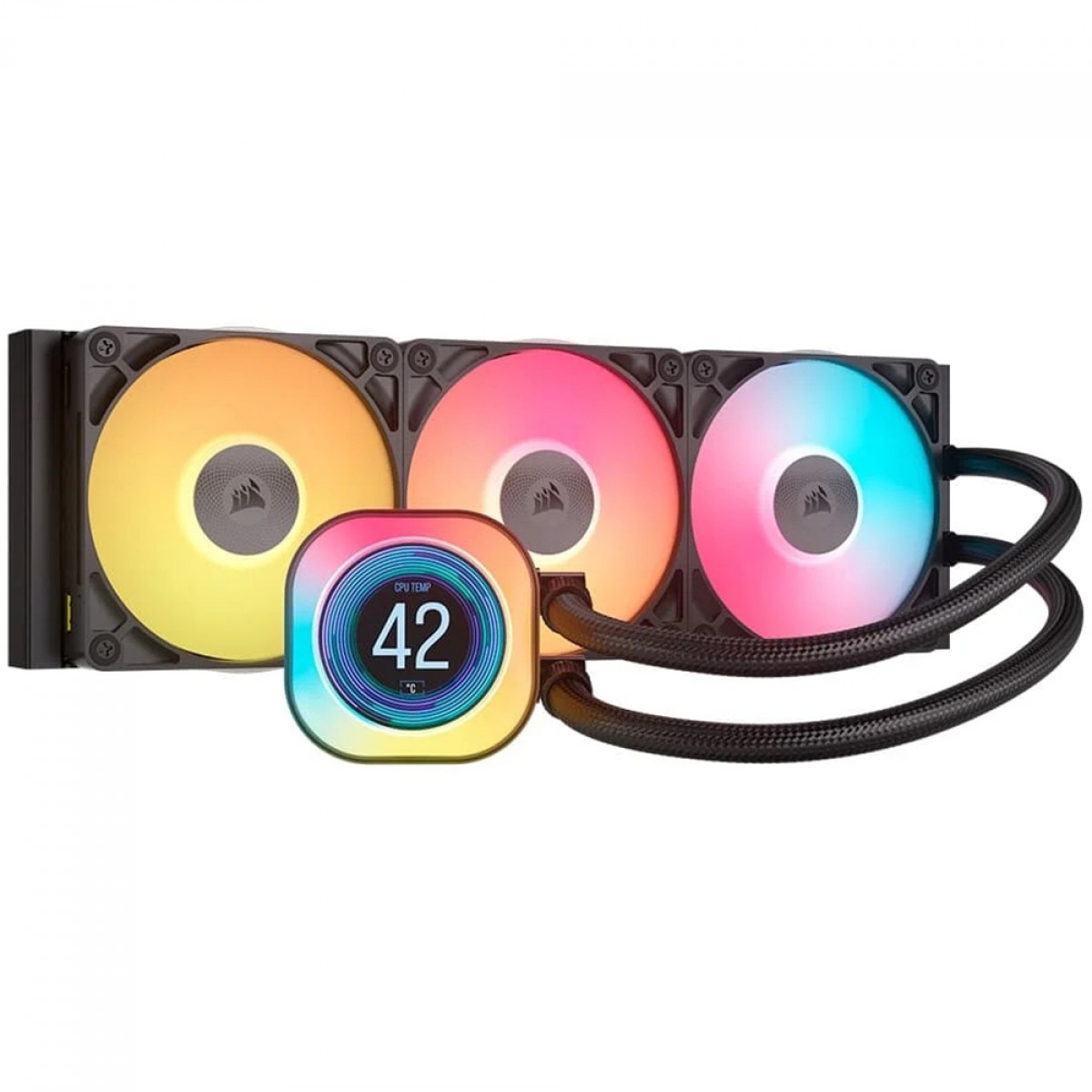 Water Cooler Corsair iCue Link Titan 360 RX LCD, RGB, 360mm, Intel-AMD, CW-9061023-WW