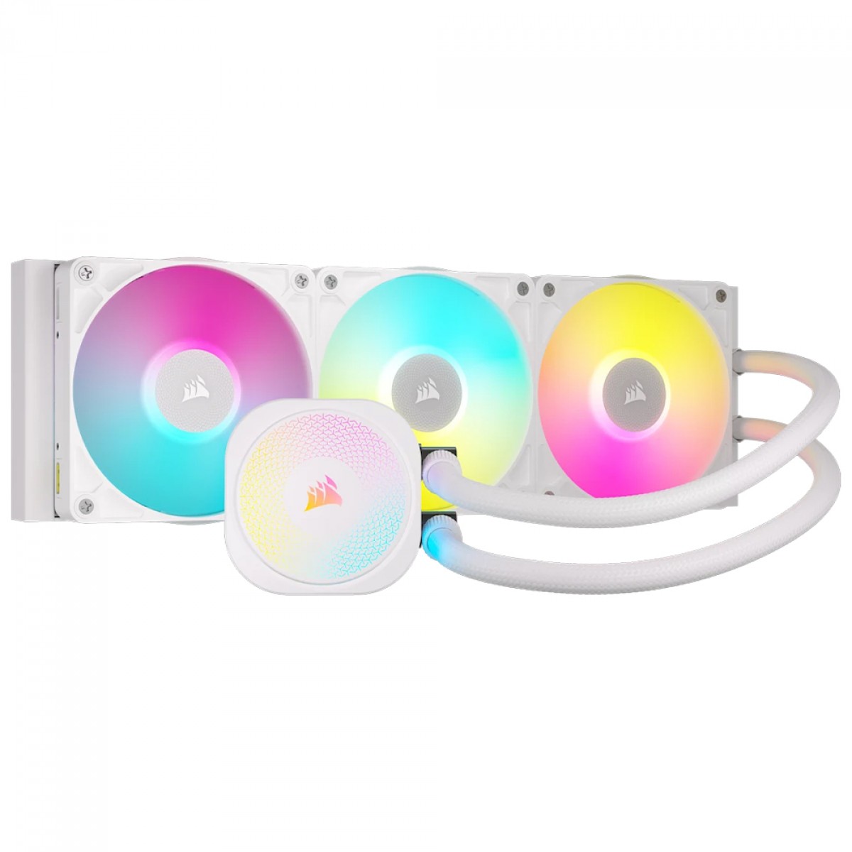 Water Cooler Corsair iCUE LINK Titan 360 RX, RGB, 360mm, Intel-AMD, PWM, Branco, CW-9061021-WW
