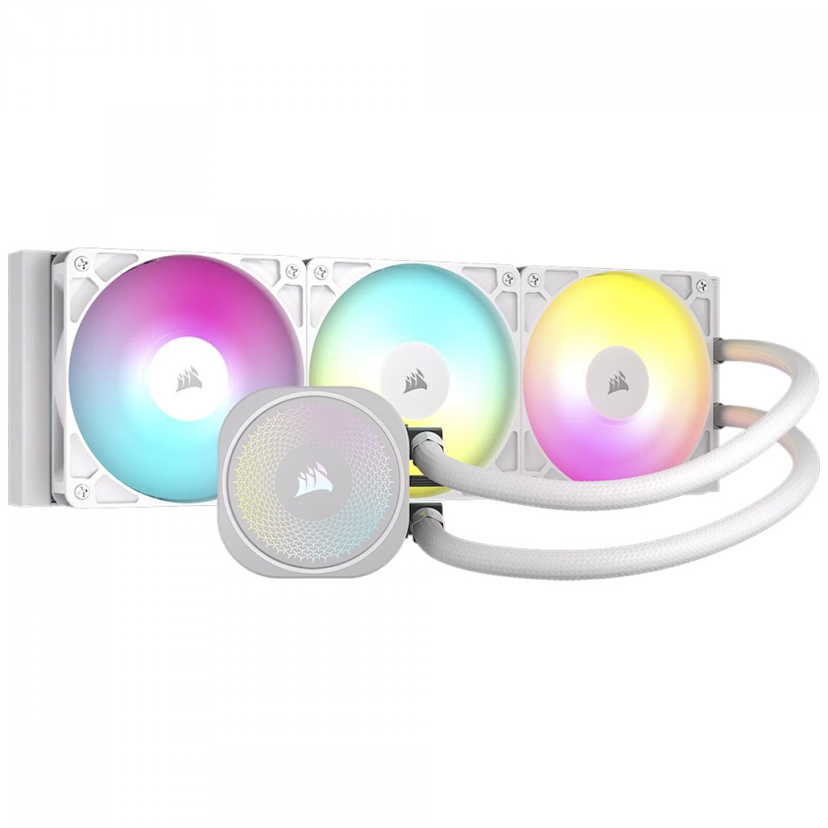 Water Cooler Corsair Nautilus RS ARGB, 360mm, PWM, Intel-AMD, Branco, CW-9060095-WW