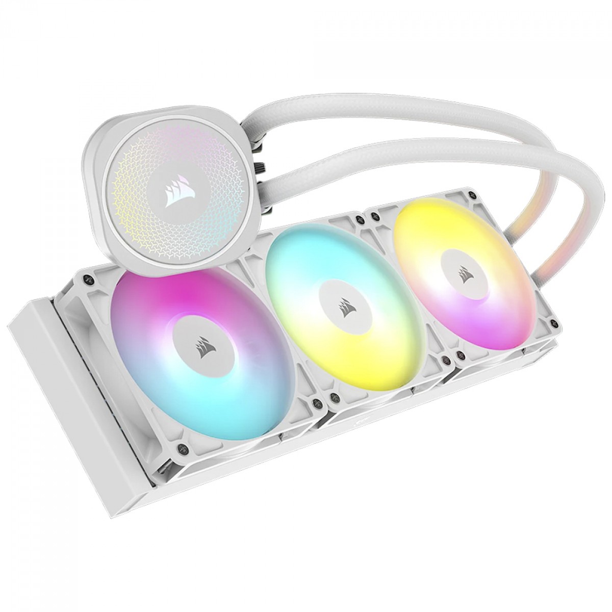 Water Cooler Corsair Nautilus RS ARGB, 360mm, PWM, Intel-AMD, Branco, CW-9060095-WW