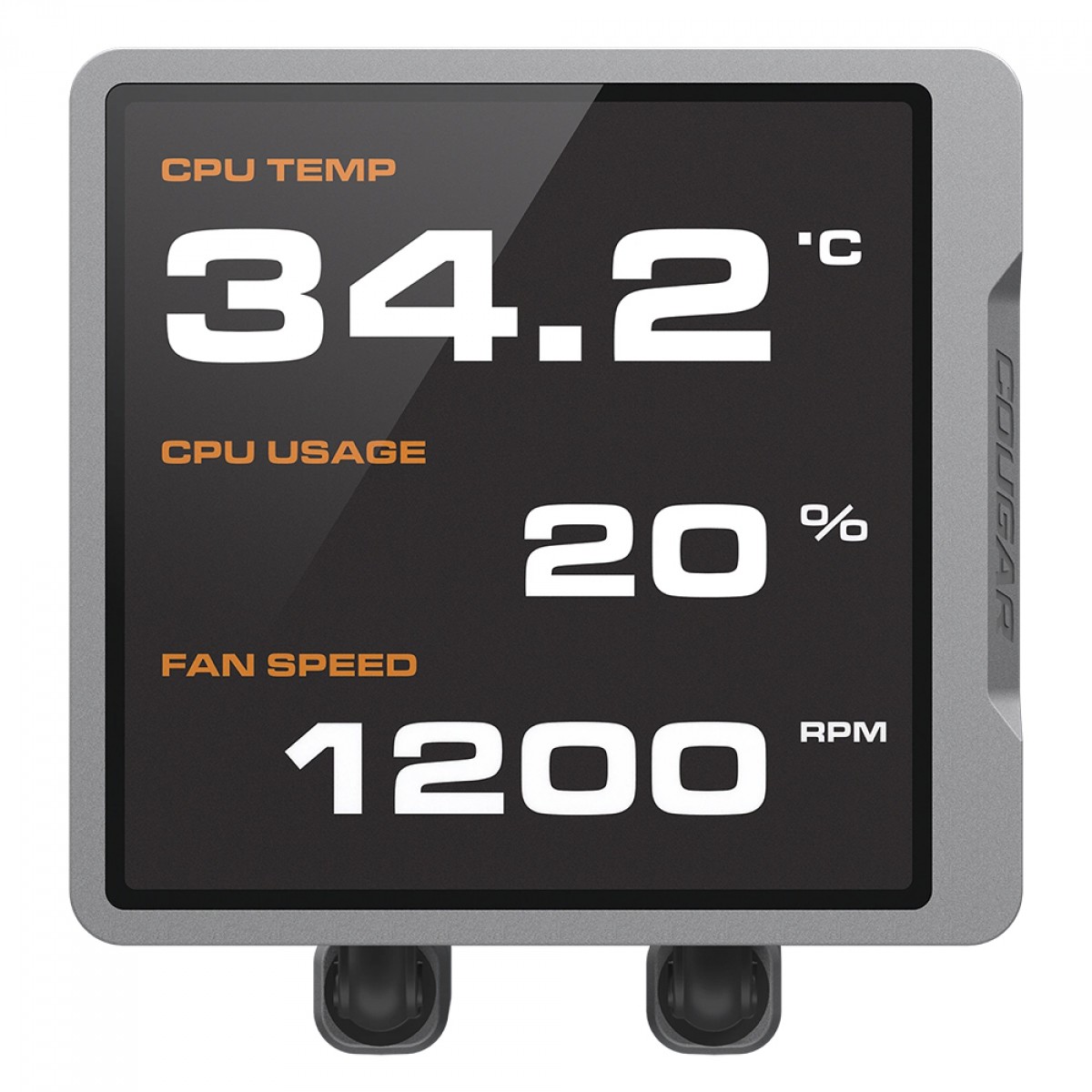 Water Cooler Cougar Poseidon Vistek Pro ARGB, 360mm, Com Tela LCD, Intel-AMD, PWM, Preto, 3MPVP360.0001