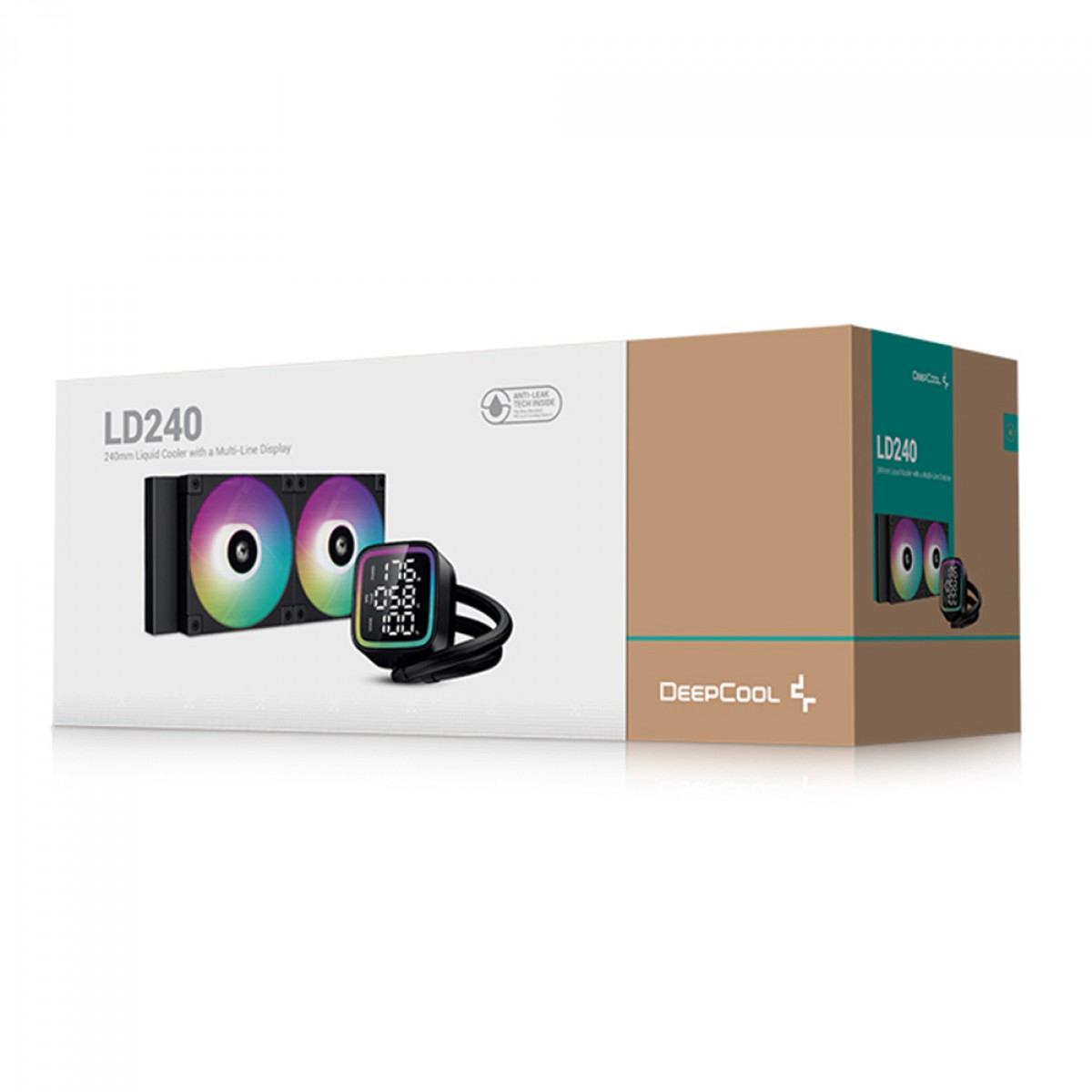 Water Cooler Deepcool LD240, ARGB, 240mm, Intel-AMD, Black, R-LD240-BKMSN-G-1 - Open Box