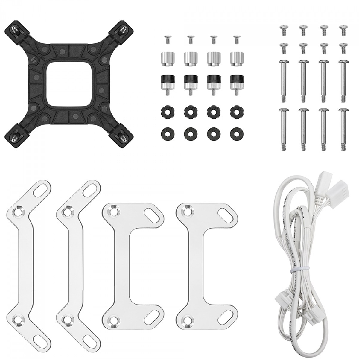 Water Cooler Deepcool LM240 WH, ARGB, 240mm, Display LCD IPS, Intel-AMD, Branco, R-LM240-WHDMMC-1