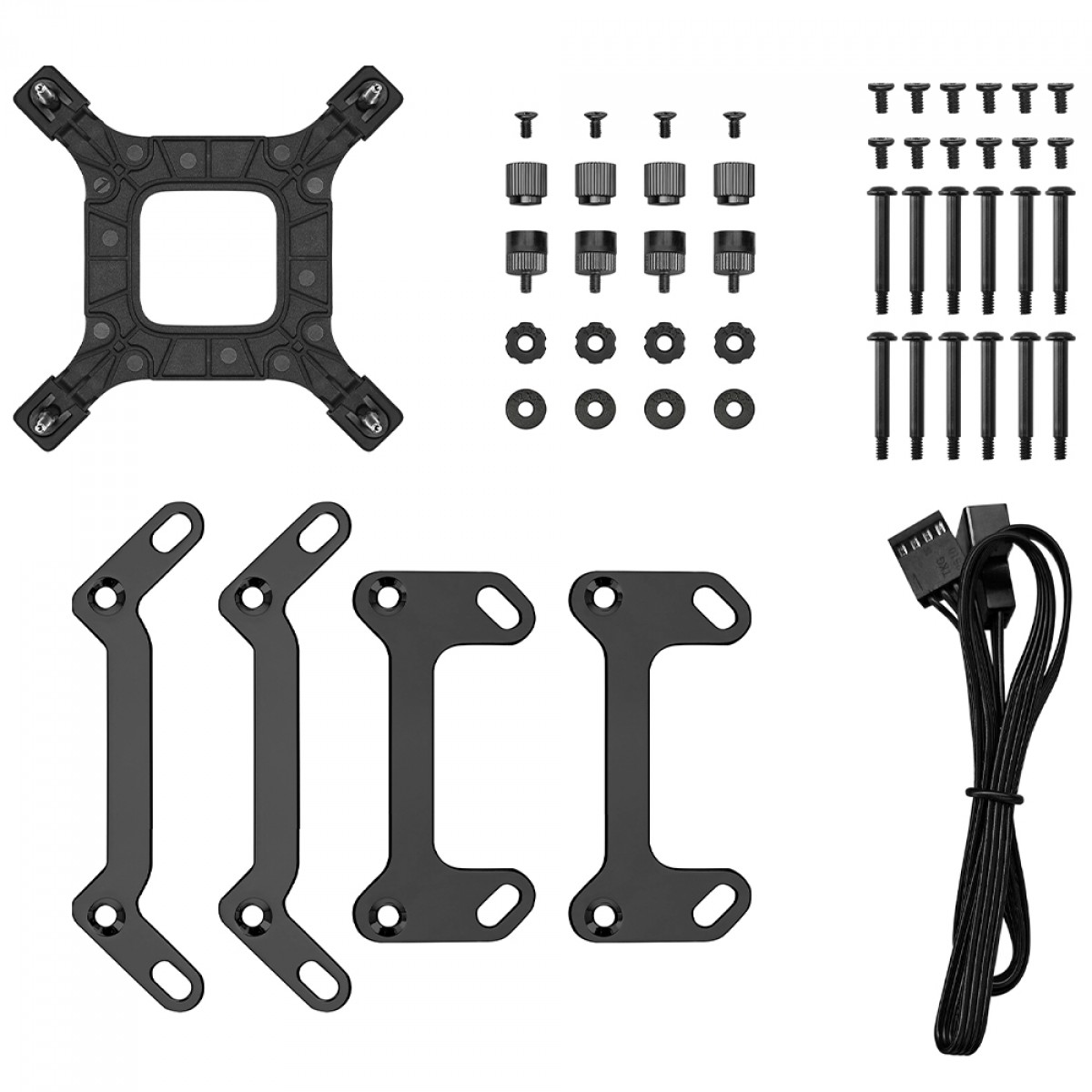 Water Cooler DeepCool LQ360 Ultra, ARGB, 360mm, Com Display LCD, Intel-AMD, Preto, R-LQ360-BKLSMWP-G-U