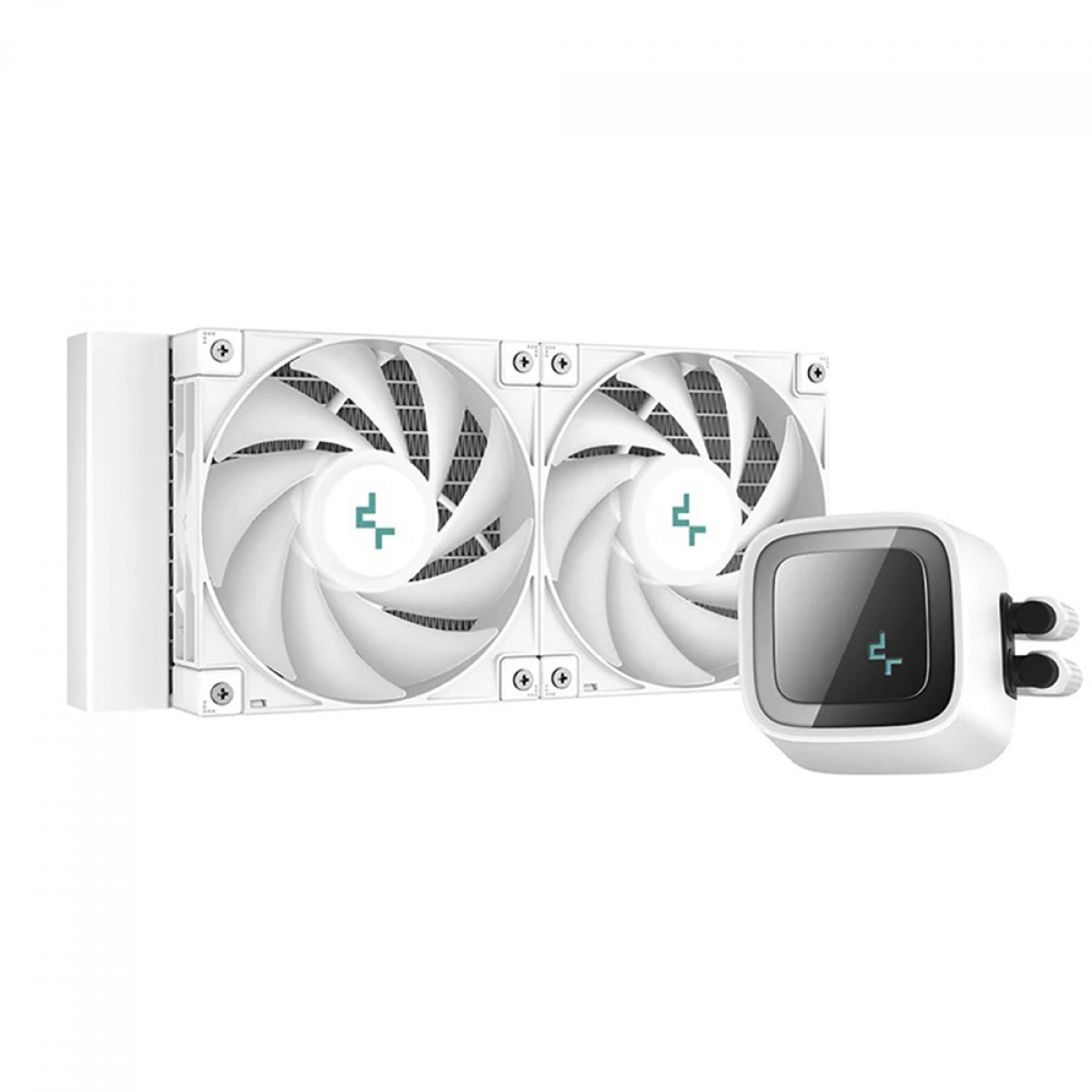 Water Cooler DeepCool LS520, 240mm, ARGB, Intel-AMD, White, R-LS520-WHAMNT-G-1