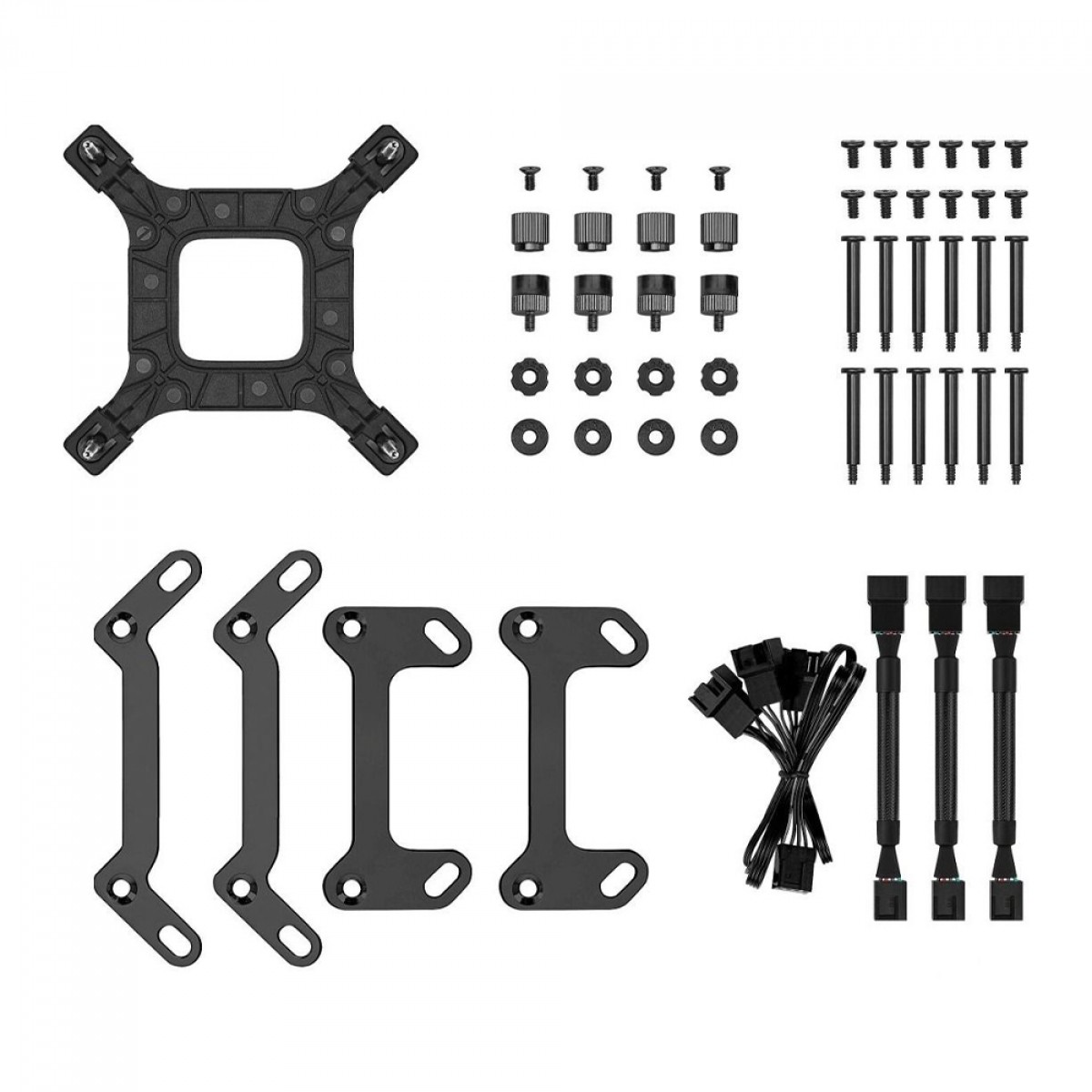 Water Cooler DeepCool LS720S Zero Dark, 360mm, Intel-AMD, R-LS720-BKNNMM-G-1