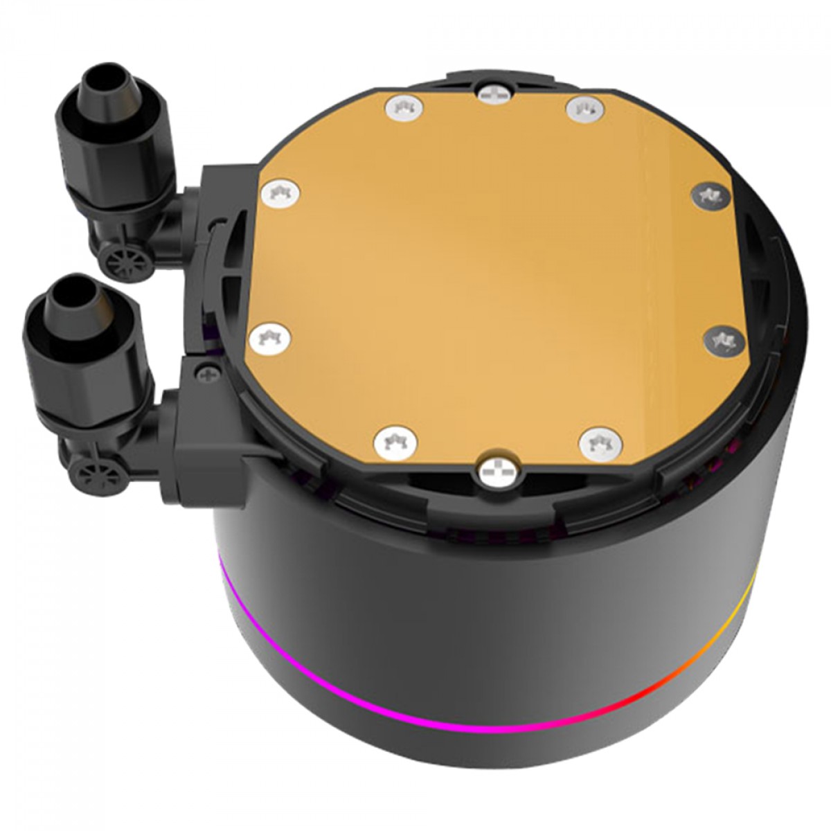 Water Cooler Duex Vision Display, 240mm, ARGB, Display Digital, Intel-AMD, PWM, Preto, DXWC240VISION