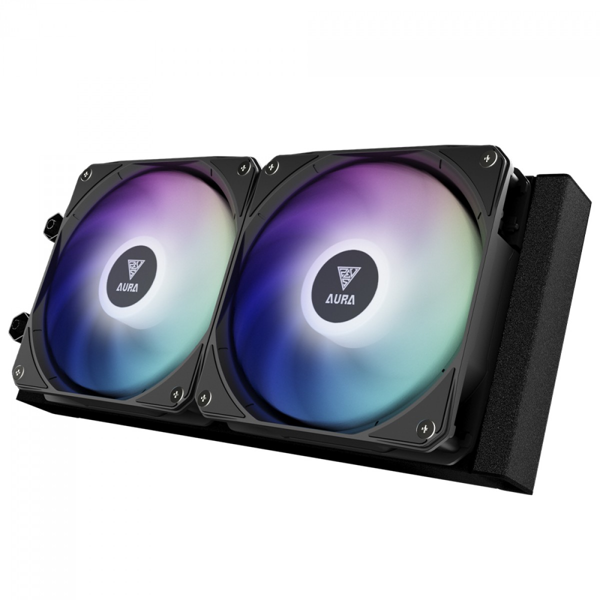 Water Cooler Gamdias Aura GL 240 LCD, ARGB, 240mm, Display Digital, Intel-AMD, PWM, Preto