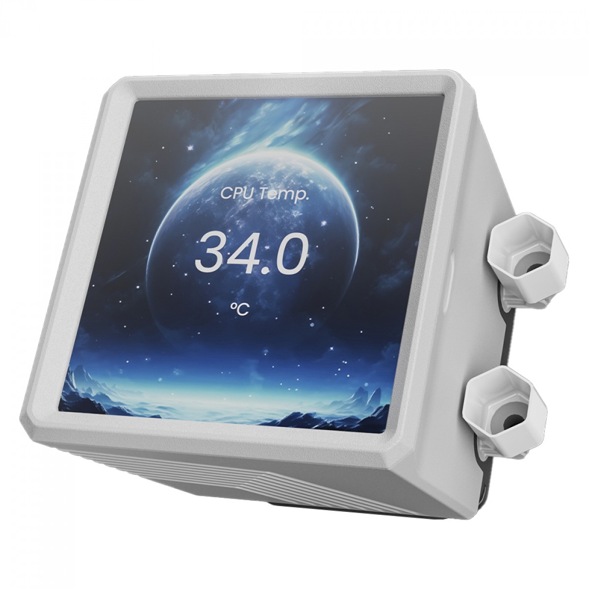 Water Cooler Gamdias Aura GL 240 LCD WH, ARGB, 240mm, Display Digital, Intel-AMD, PWM, Branco