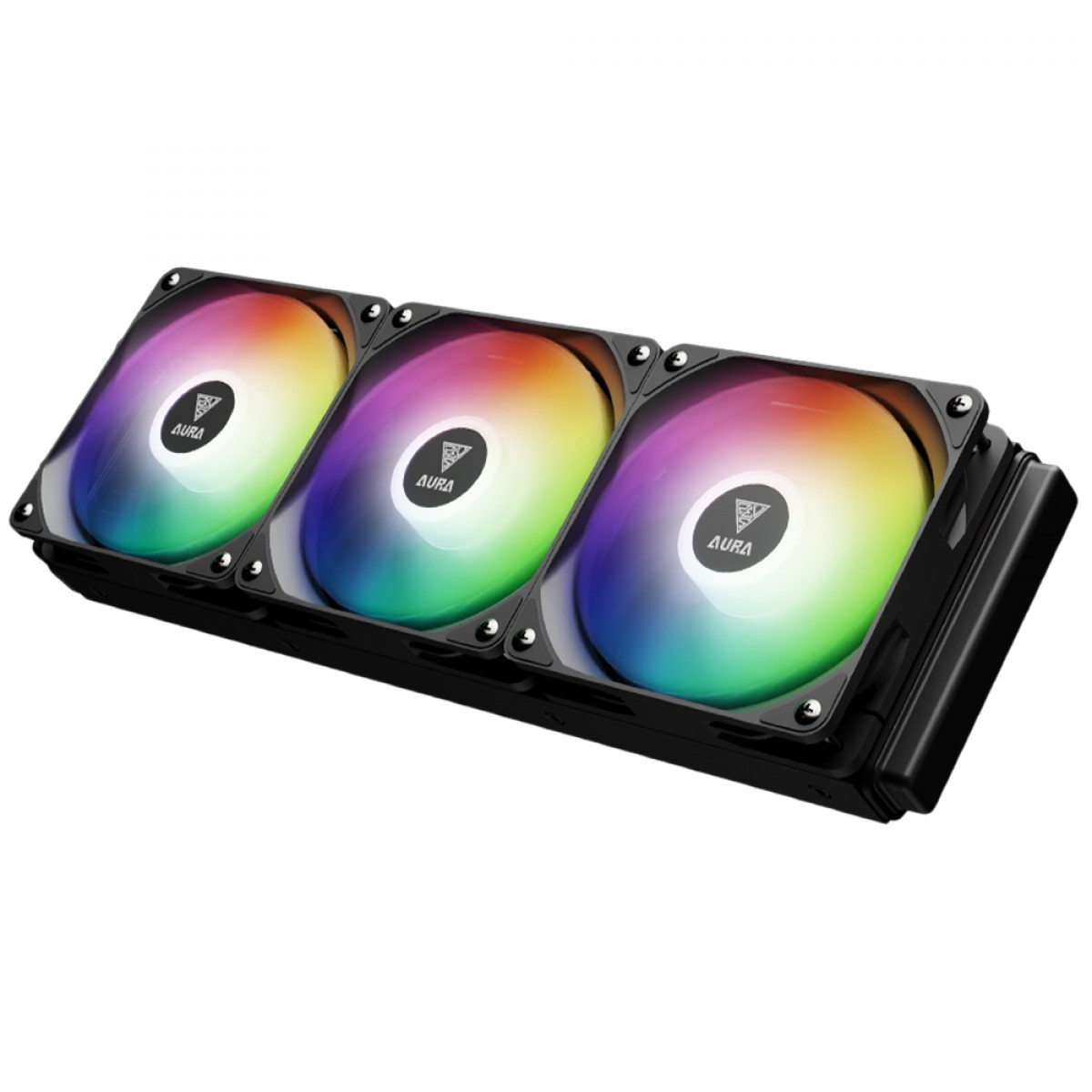 Water Cooler Gamdias Aura GL 360 Digital, 360mm, ARGB, Intel/AMD, Preto