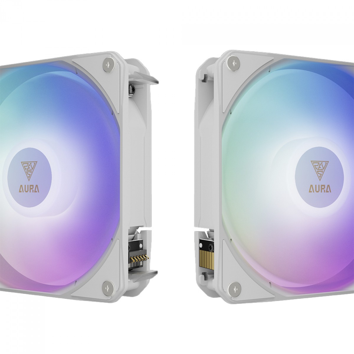 Water Cooler Gamdias Aura GL 360 LCD WH, ARGB, 360mm, Display Digital, Intel-AMD, PWM, Branco