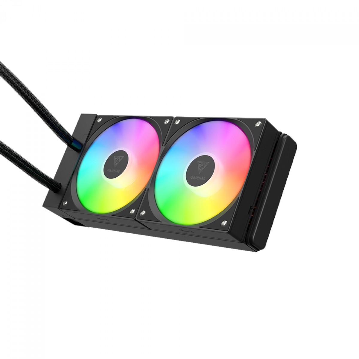 Water Cooler Gamdias Chione E4-240, ARGB, 240mm, Display Digital, Intel-AMD, Black