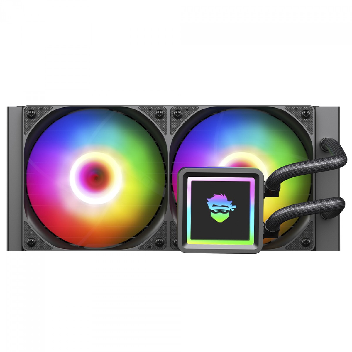 Water Cooler Gamer Ninja Yuki, ARGB, 240mm, Intel-AMD, Controladora, Black, GN-WC-YK240RB - Open Box