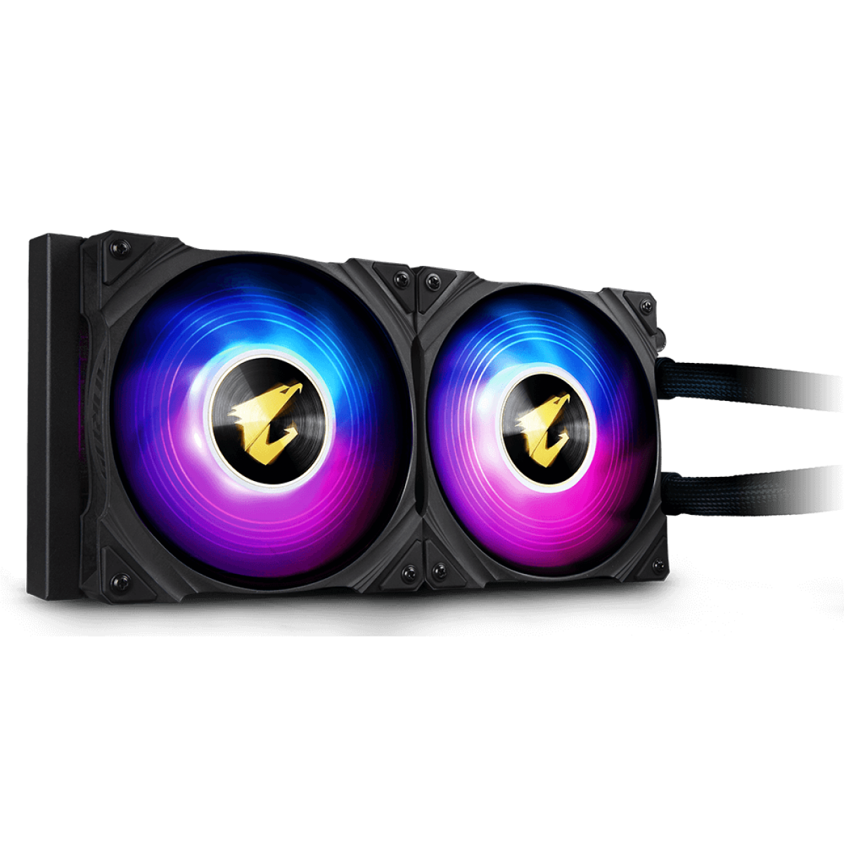 Water Cooler Gigabyte Aorus Waterforce, ARGB, 240mm, Black, Intel-AMD, GP-AORUS WATERFORCE 240