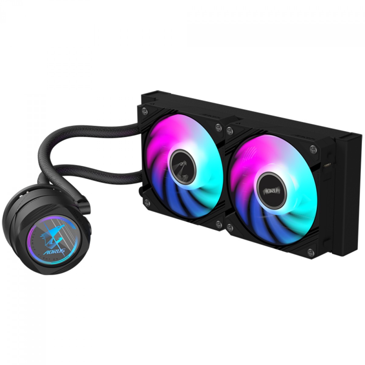 Water Cooler Gigabyte Aorus Waterforce II 240, ARGB, 240mm, Black, Intel-AMD