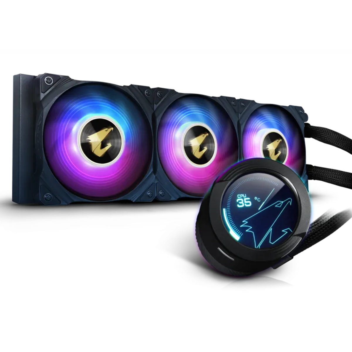 Water Cooler Gigabyte Aorus WATERFORCE X 360 AIO, ARGB, 360mm, INTEL/AMD