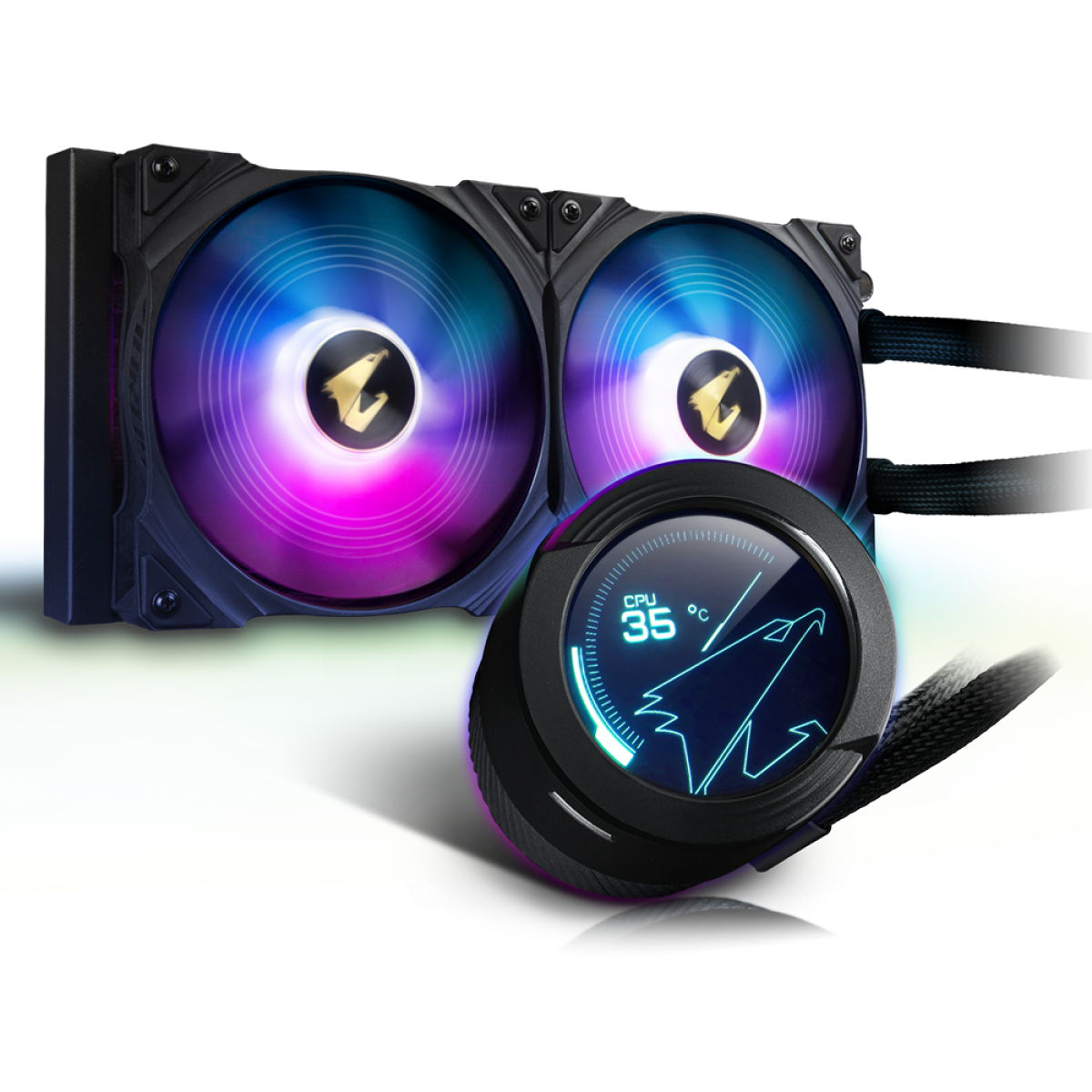 Water Cooler Gigabyte Aorus Waterforce X, ARGB, 280mm, Black, Intel-AMD