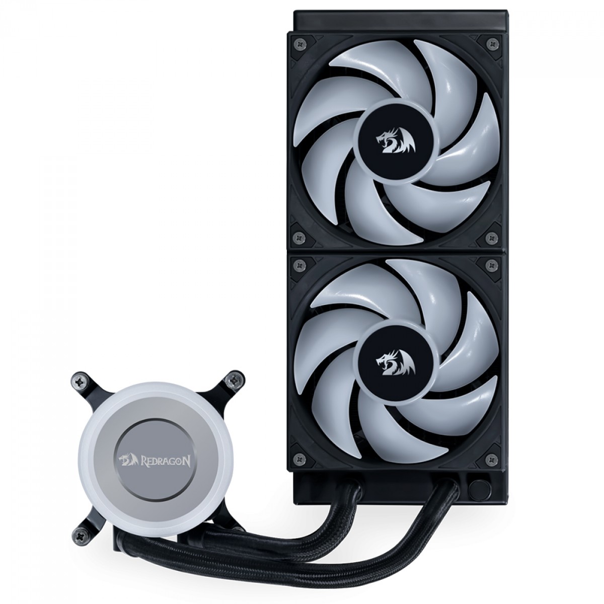 Water Cooler Lian Li x Redragon Galahad II lite 240, 240mm, ARGB, Intel-AMD, Black, Compatível Com LGA 1851, GA2L24RB-RD BLACK