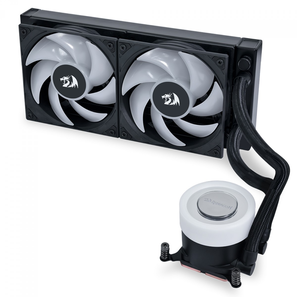 Water Cooler Lian Li x Redragon Galahad II lite 240, 240mm, ARGB, Intel-AMD, Black, Compatível Com LGA 1851, GA2L24RB-RD BLACK
