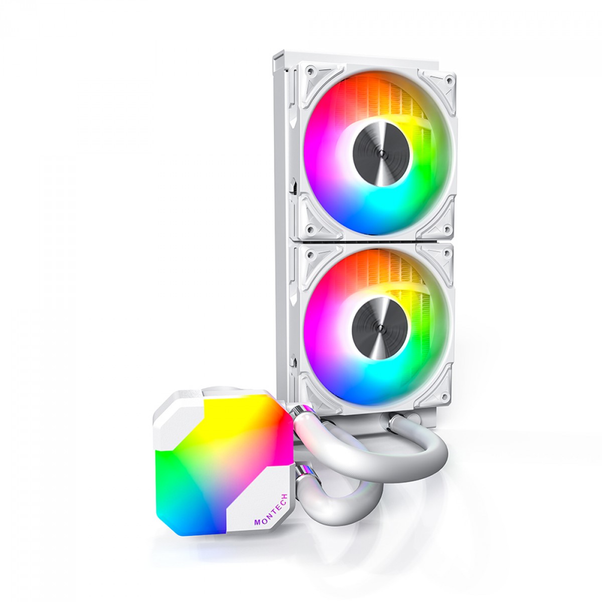 Water Cooler Montech HyperFlow ARGB, 240mm, Intel-AMD, Branco