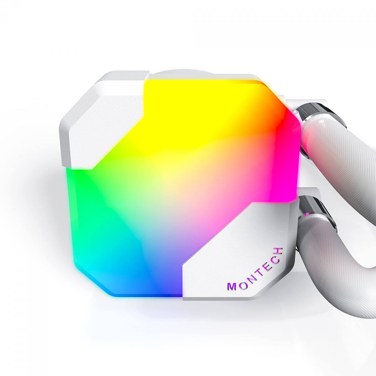 Water Cooler Montech HyperFlow ARGB, 240mm, Intel-AMD, Branco