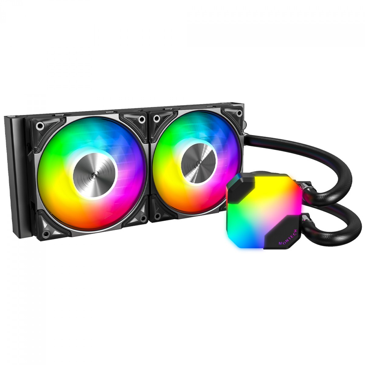 Water Cooler Montech HyperFlow ARGB, 240mm, Intel-AMD, Preto