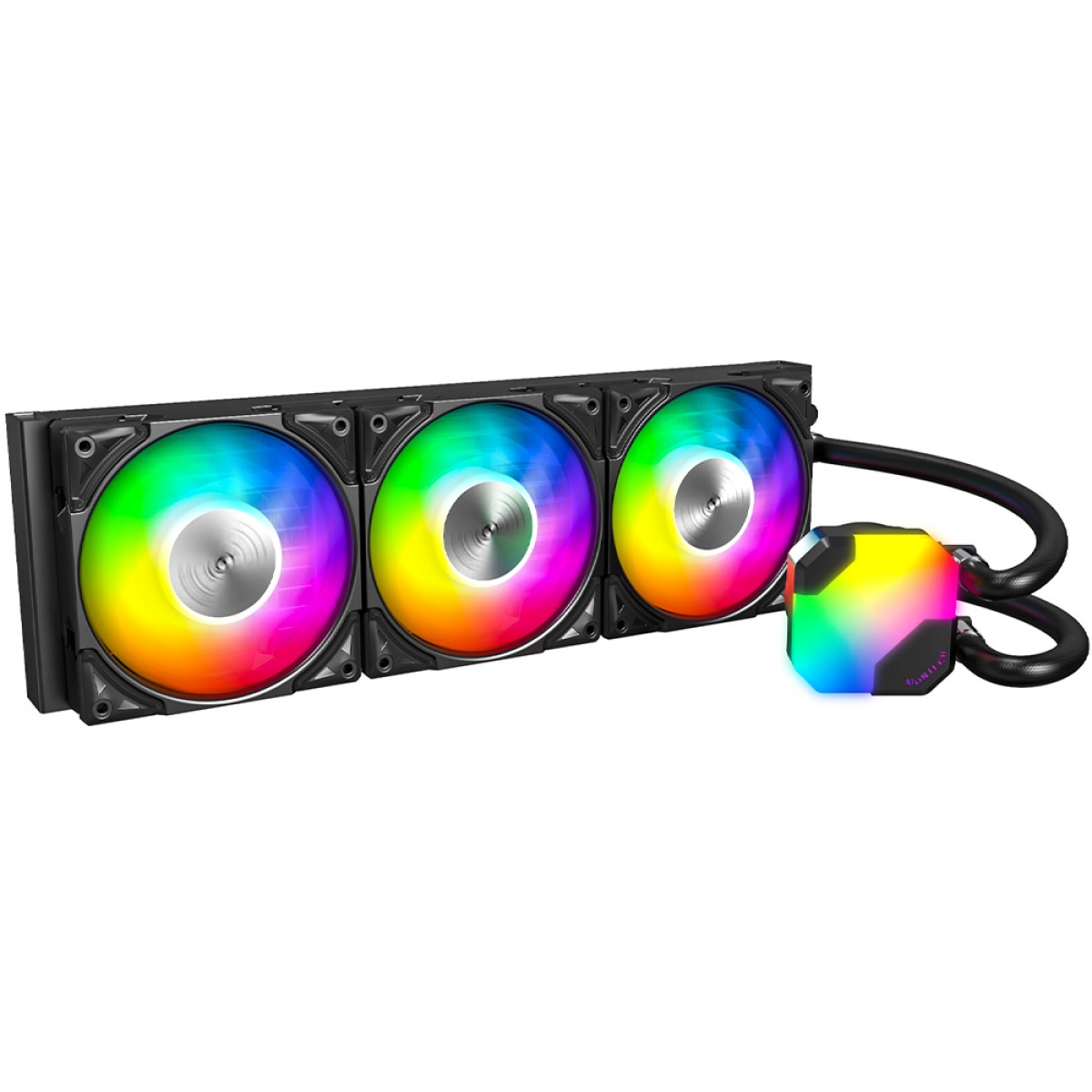 Water Cooler Montech HyperFlow ARGB, 360mm, Intel-AMD, Preto