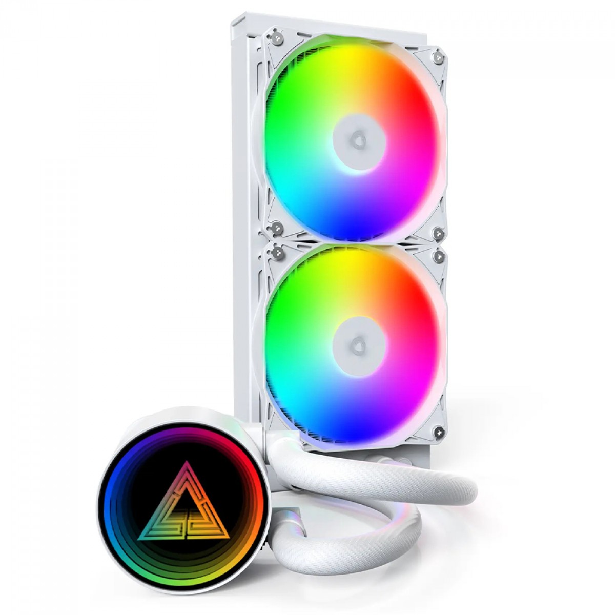 Water Cooler Montech LightFlow ARGB, 240mm, Intel-AMD, Branco