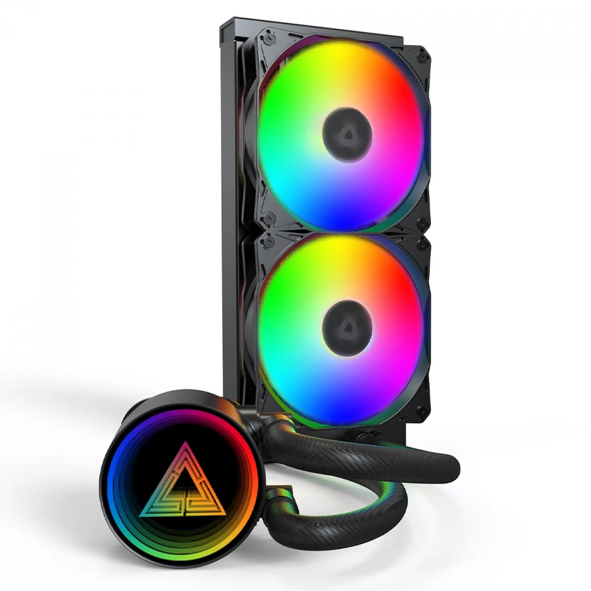 Water Cooler Montech LightFlow ARGB, 240mm, Intel-AMD, Preto